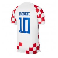 Koszulka piłkarska Chorwacja Luka Modric #10 Strój Domowy MŚ 2022 tanio Krótki Rękaw